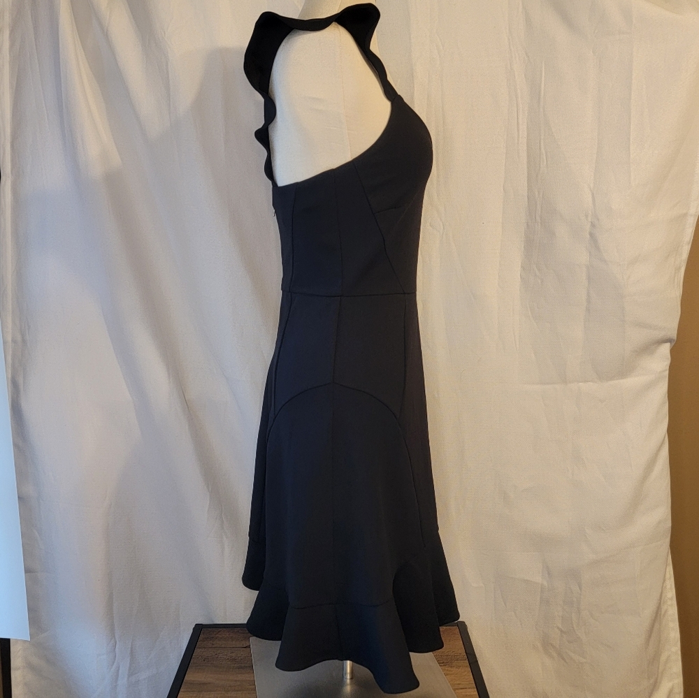 Simply Vera Vera Wang Flutter Sleeve XS Black Cocktail Dress NWOT Feminine Style - Picture 4 of 10